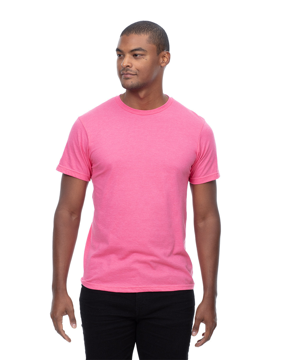 Threadfast Apparel Epic Unisex CVC T-Shirt HEATHER PINK