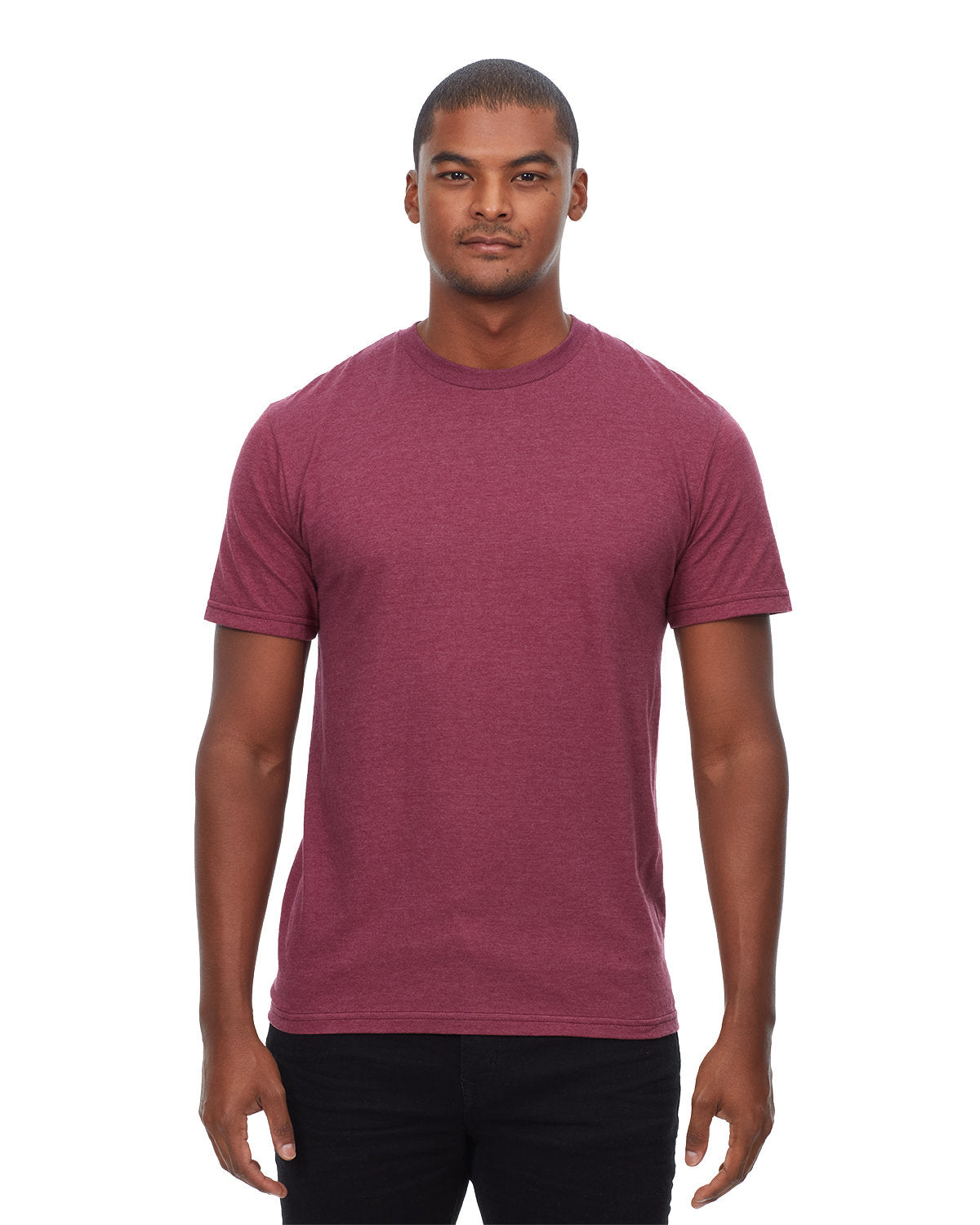 Threadfast Apparel Epic Unisex CVC T-Shirt HEATHER MAROON