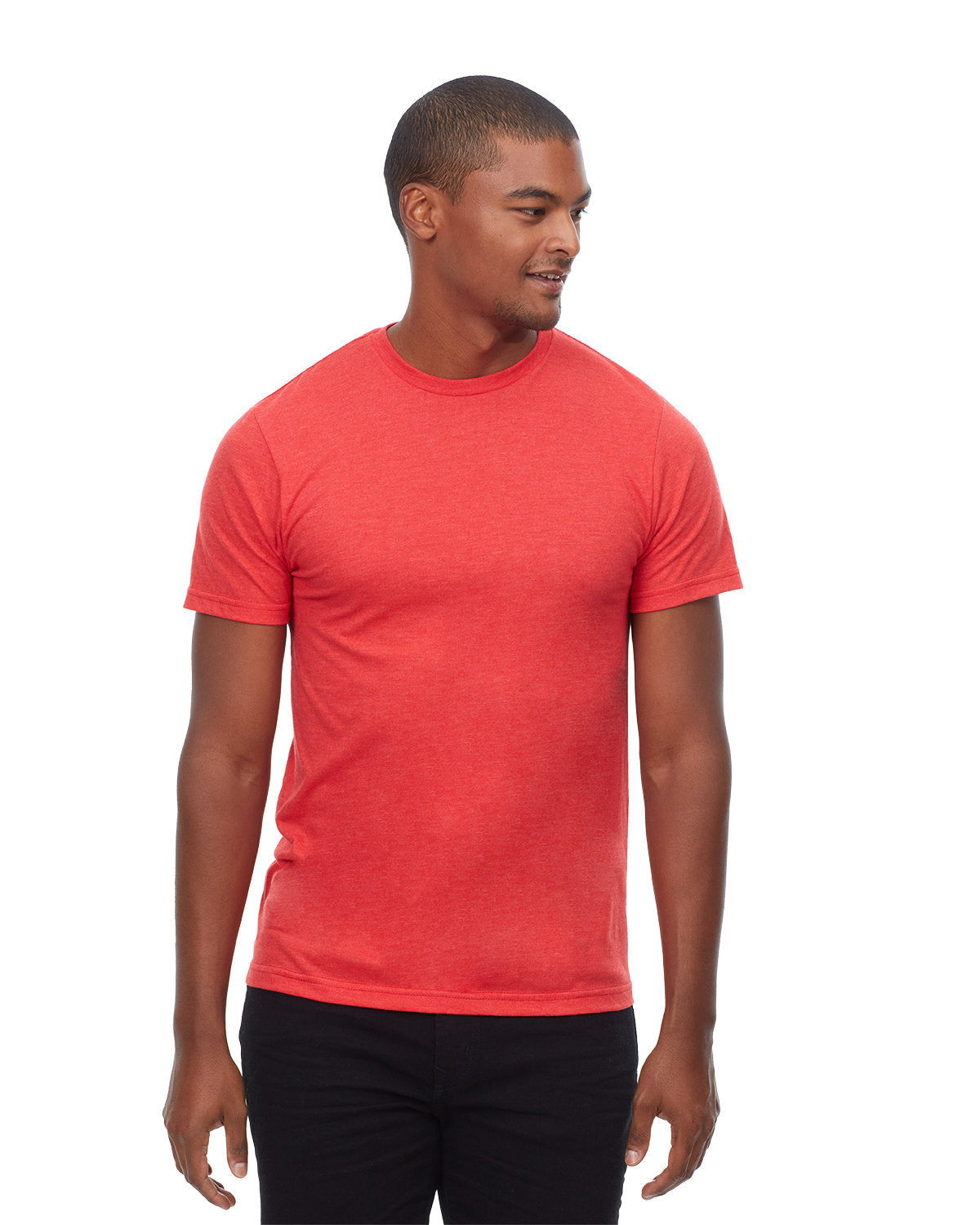 Threadfast Apparel Epic Unisex CVC T-Shirt HEATHER RED