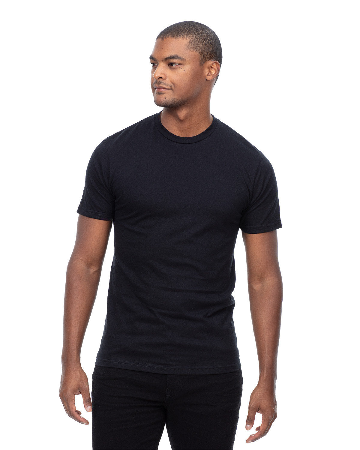 Threadfast Apparel Epic Unisex CVC T-Shirt SOLID BLACK