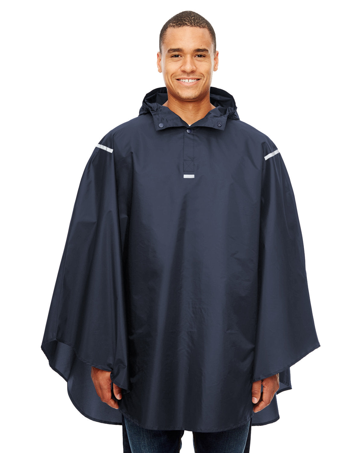 Team 365 Adult Zone Protect Packable Poncho SPORT DARK NAVY