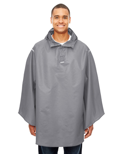 Team 365 Adult Zone Protect Packable Poncho SPORT GRAPHITE